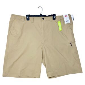Wrangler Mens 46 Cargo Shorts Khaki Outdoor Performance Field Utility UPF NWT